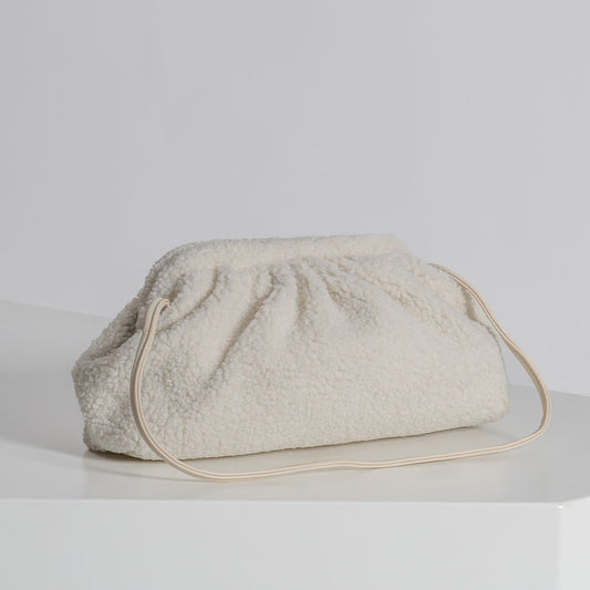 Teddy Clutch White